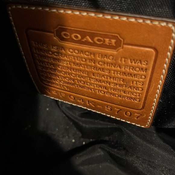 NWOT COACH Signature black tote - Picture 4 of 5